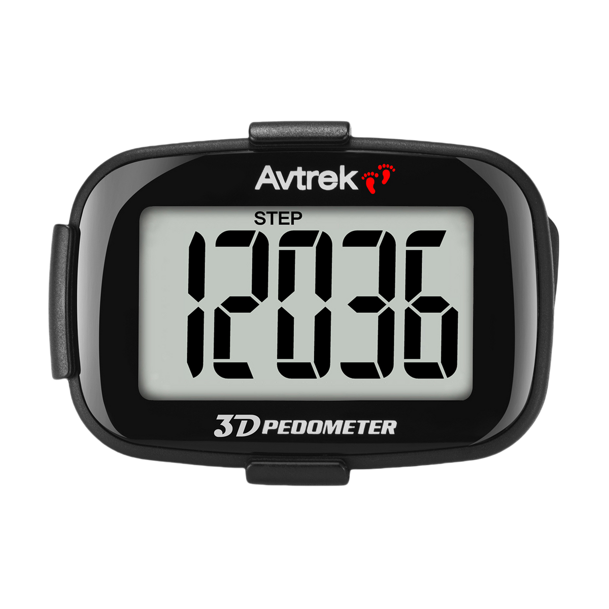 AVTREK 3D Step Counter Clip On with LED Backlight Pocket Pedometer for Walking Outdoor Activities Fitness Tracker Without Smartphone | No Smartphone No App Pocket Step Counter for Seniors, Men, Women & Teens,Outdoor Walking Fitness Tracker-2204