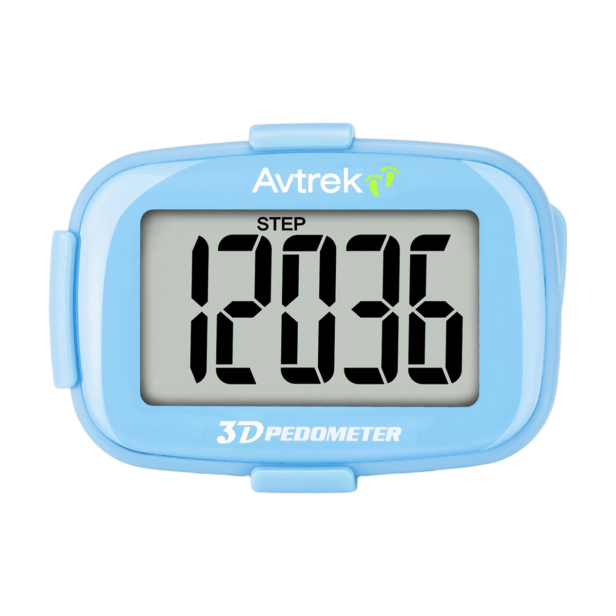 AVTREK 3D Step Counter Clip On with LED Backlight Pocket Pedometer for Walking Outdoor Activities Fitness Tracker Without Smartphone | No Smartphone No App Pocket Step Counter for Seniors, Men, Women & Teens,Outdoor Walking Fitness Tracker-2204