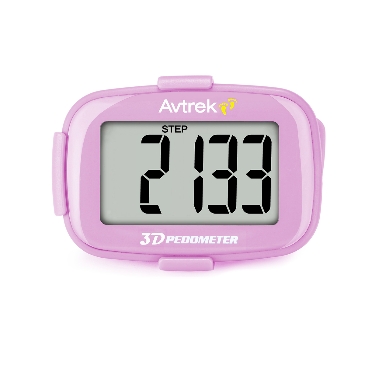AVTREK 3D Step Counter Clip On with LED Backlight Pocket Pedometer for Walking Outdoor Activities Fitness Tracker Without Smartphone | No Smartphone No App Pocket Step Counter for Seniors, Men, Women & Teens,Outdoor Walking Fitness Tracker-2204