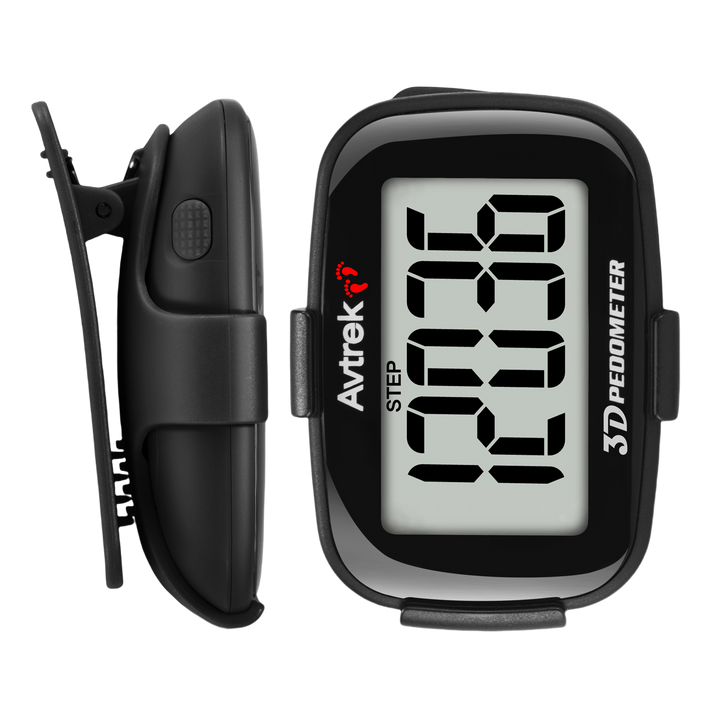 AVTREK 3D Step Counter Clip On with LED Backlight Pocket Pedometer for Walking Outdoor Activities Fitness Tracker Without Smartphone | No Smartphone No App Pocket Step Counter for Seniors, Men, Women & Teens,Outdoor Walking Fitness Tracker-2204